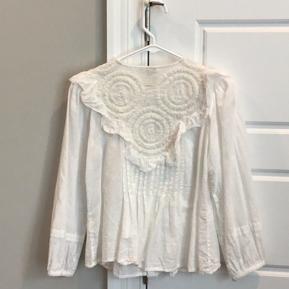 Anthropologie - Seen Worn Kept - Vintage Inspired White Blouse - Picture 3 of 3